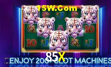 Tela de boas-vindas e lobby de jogos do aplicativo 85X